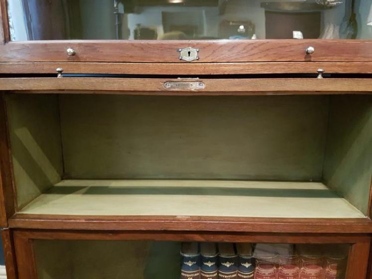 Edwardian Oak Lebus Sectional Bookcase - Image 5