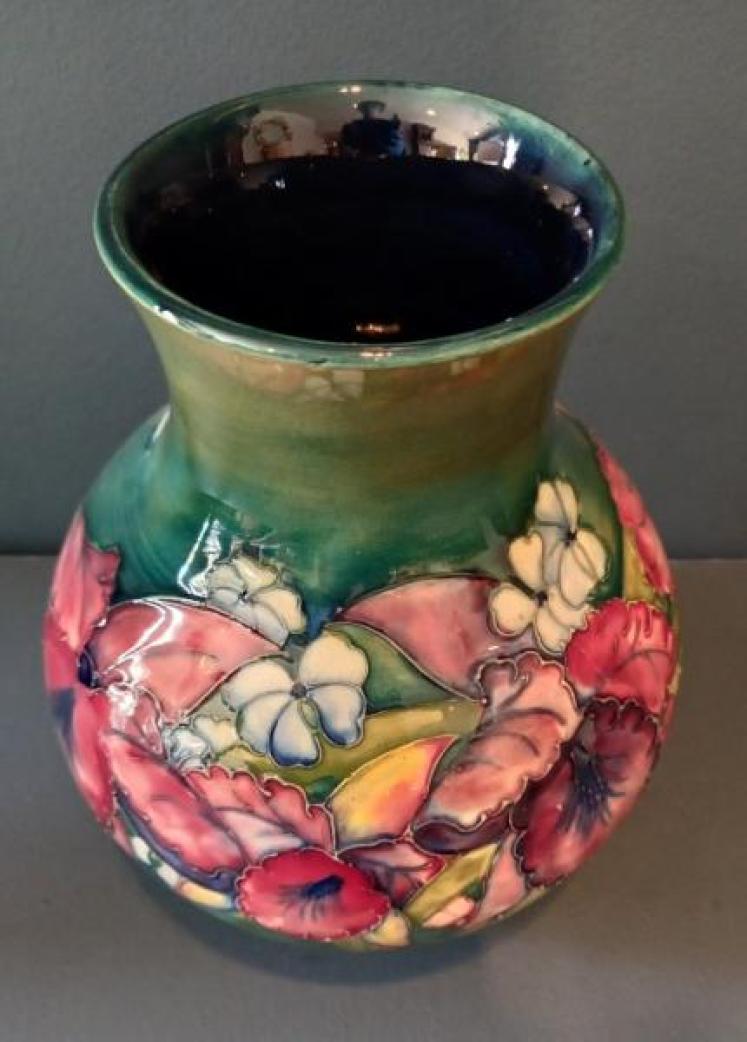 Large Moorcroft Slipper Orchid Vase - Image 2