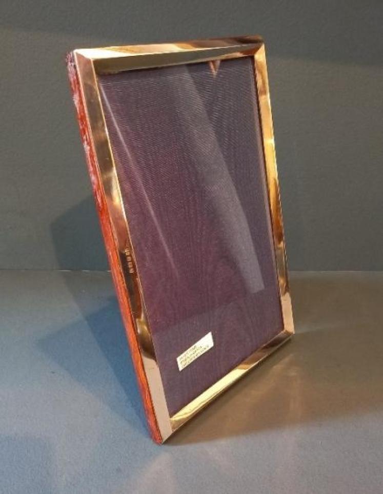 Large George V Silver Angular Photo frame - Image 2