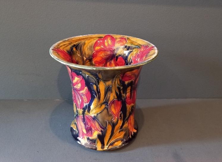 Early Moorcroft Spanish Pattern Wide Flared Top Vase - Image 7