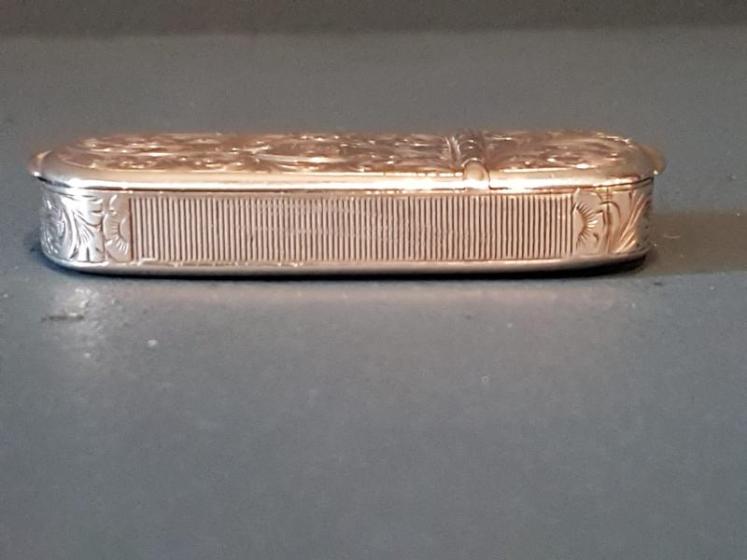Engraved Silver Vesta and Snuff Box - Image 2
