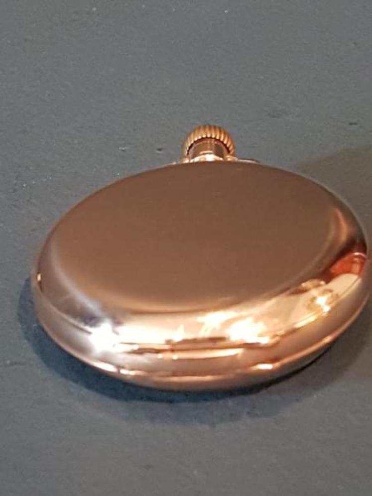 9ct Solid Gold Swiss Pocket Watch - Image 5