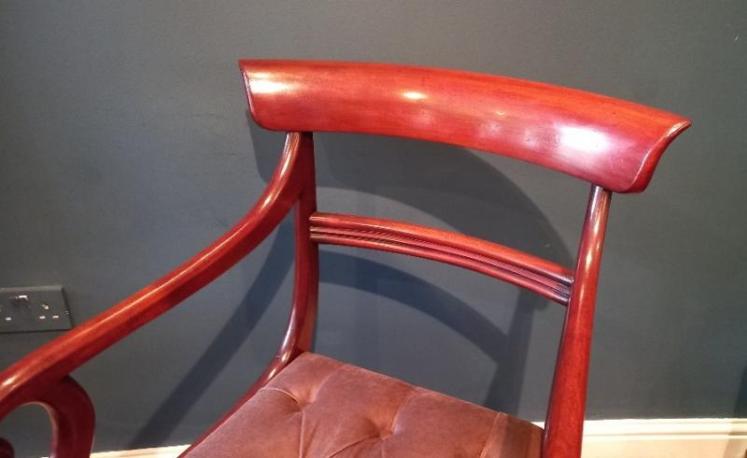 Late Regency Period Mahogany Carver Armchair - Image 2