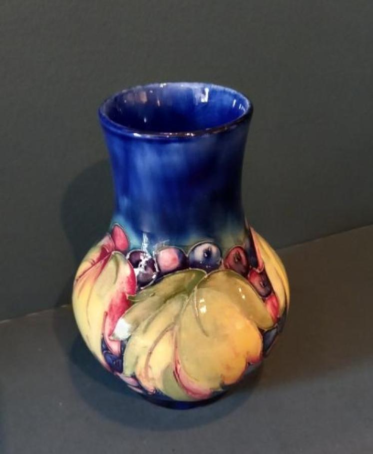 Moorcroft Leaf & Berries Bulbous Shaped Vase - Image 1