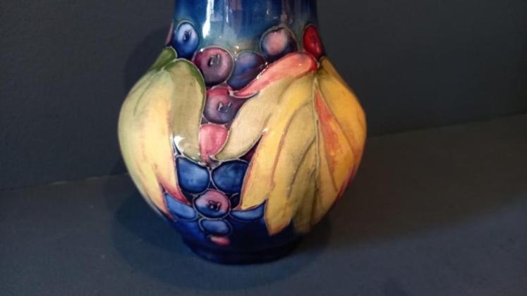 Moorcroft Leaf & Berries Bulbous Shaped Vase - Image 2