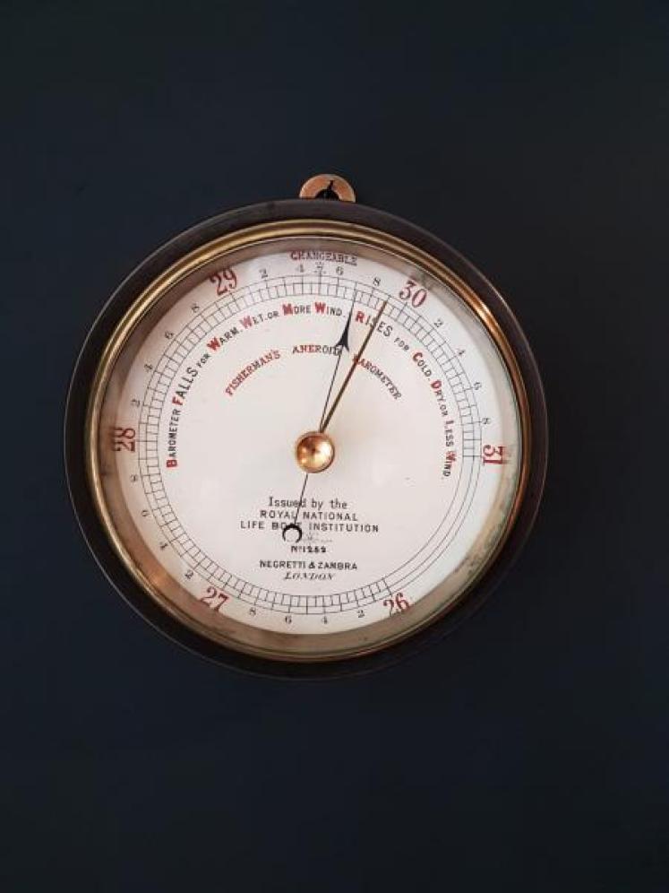 Victorian Negretti & Zambra RNLI Barometer  - Image 1
