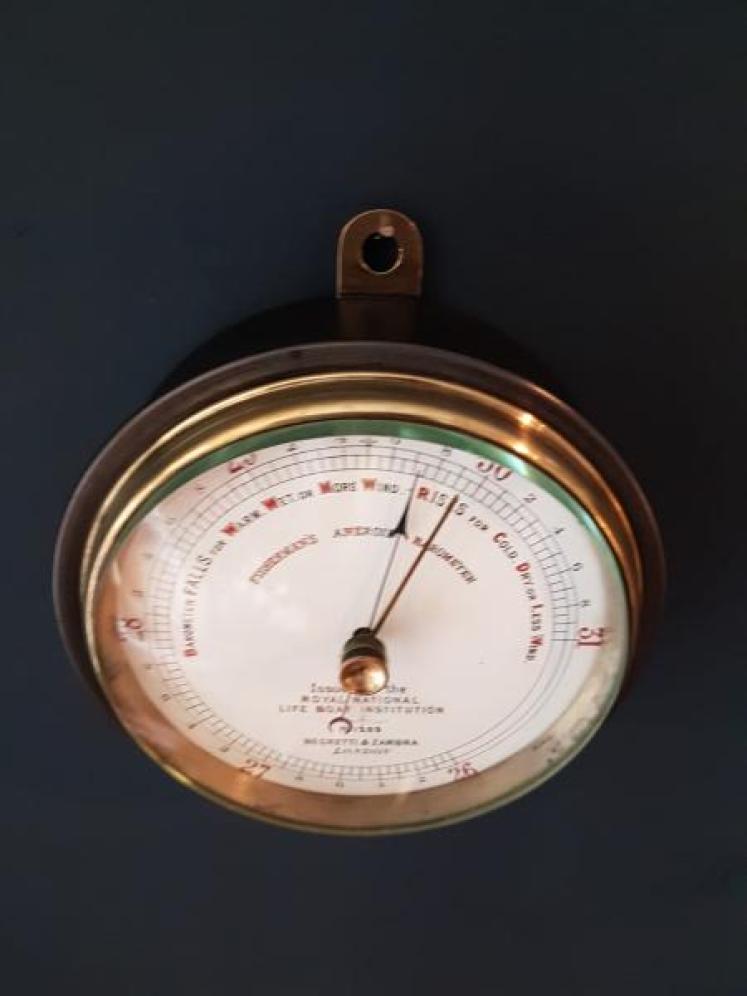Victorian Negretti & Zambra RNLI Barometer  - Image 5