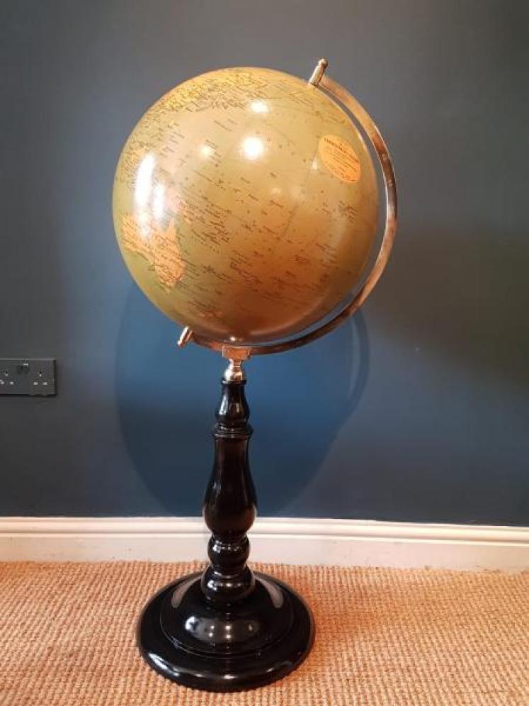 Large 1920's Phillip's Floor Standing Library Globe  - Image 1