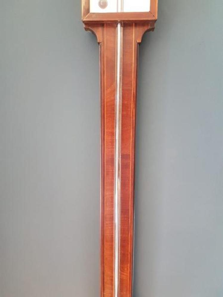 George III Mahogany Stick Barometer - Image 3