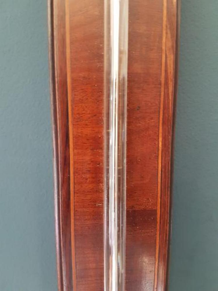George III Mahogany Stick Barometer - Image 4