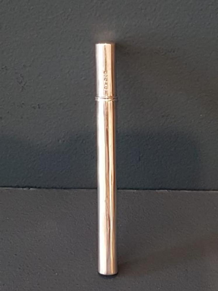 Edwardian Silver Pencil Canister  - Image 1