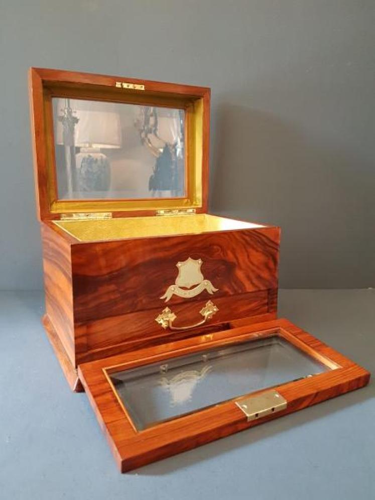 Victorian Walnut Jewellery Box - Image 4