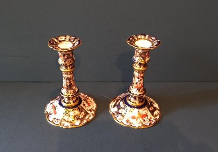 Pair of Royal Crown Derby Candlesticks - Image 7
