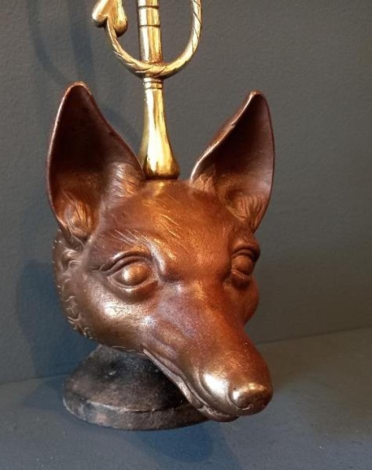 Victorian Pierce & Page Fox's Head Door Stop - Image 3