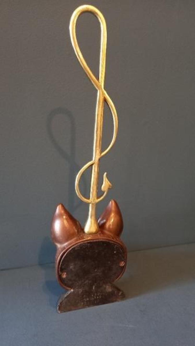 Victorian Pierce & Page Fox's Head Door Stop - Image 5