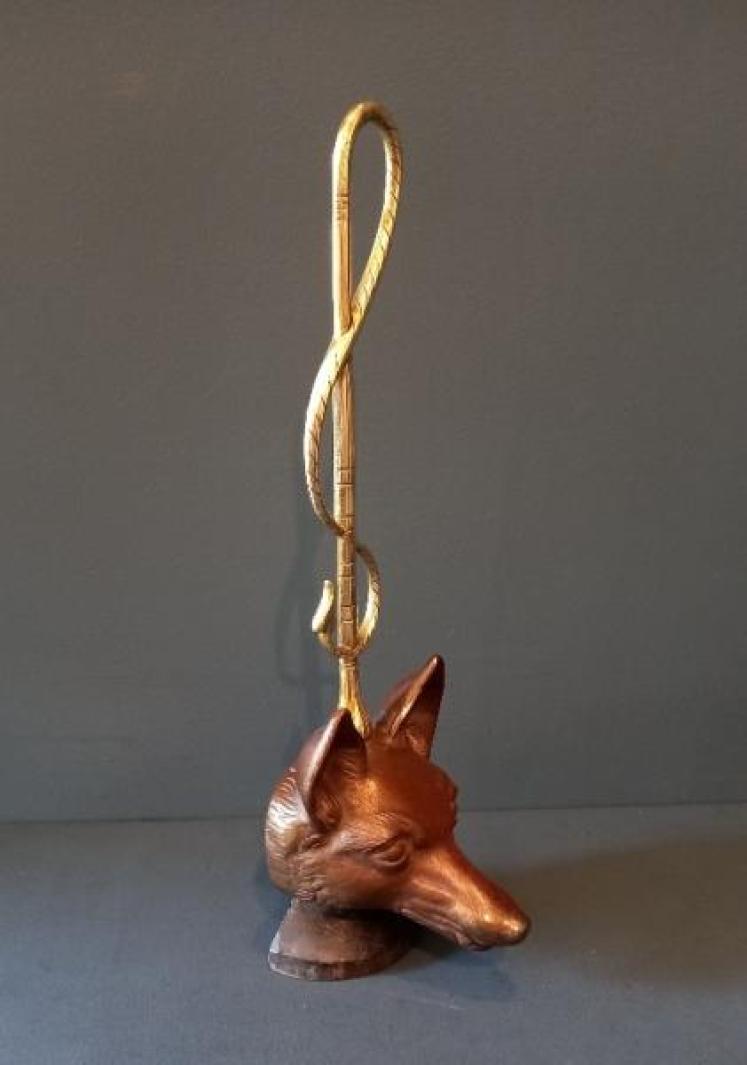Victorian Pierce & Page Fox's Head Door Stop - Image 7