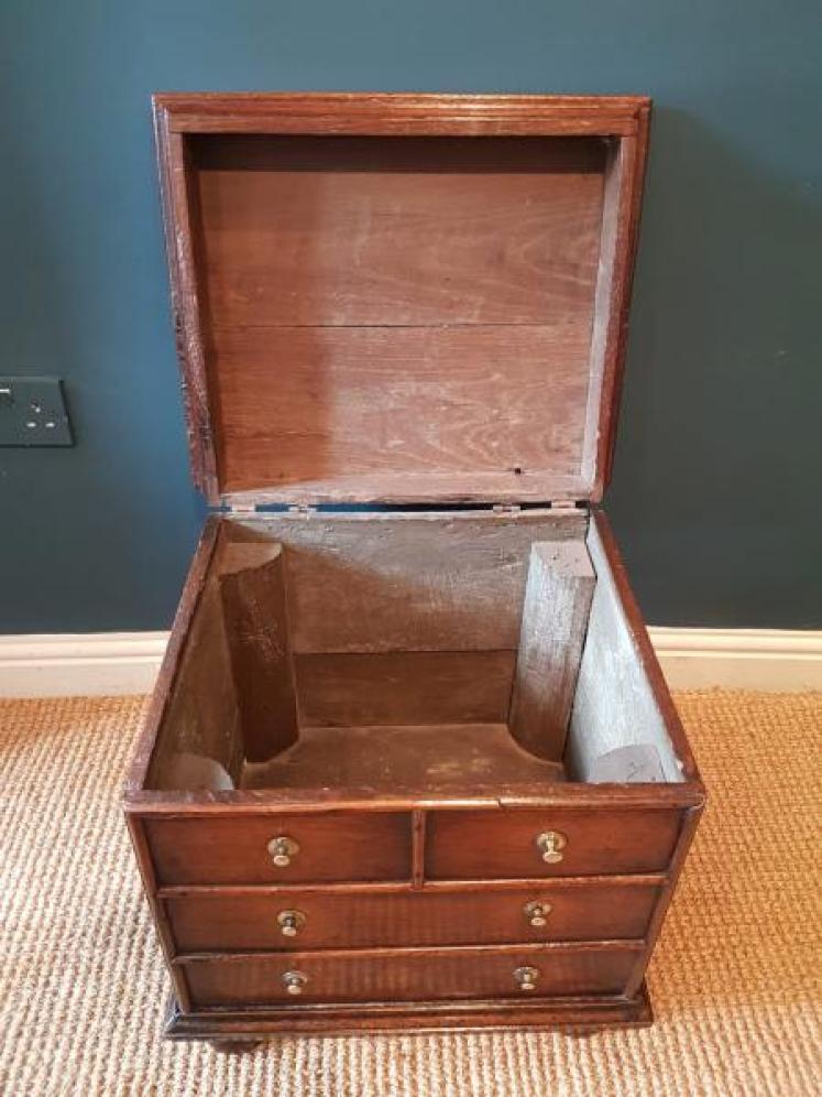 George II Oak Close Stool - Image 2
