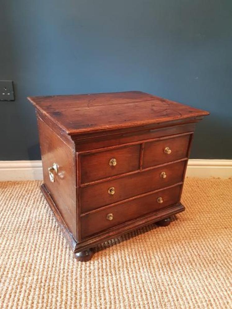 George II Oak Close Stool - Image 4