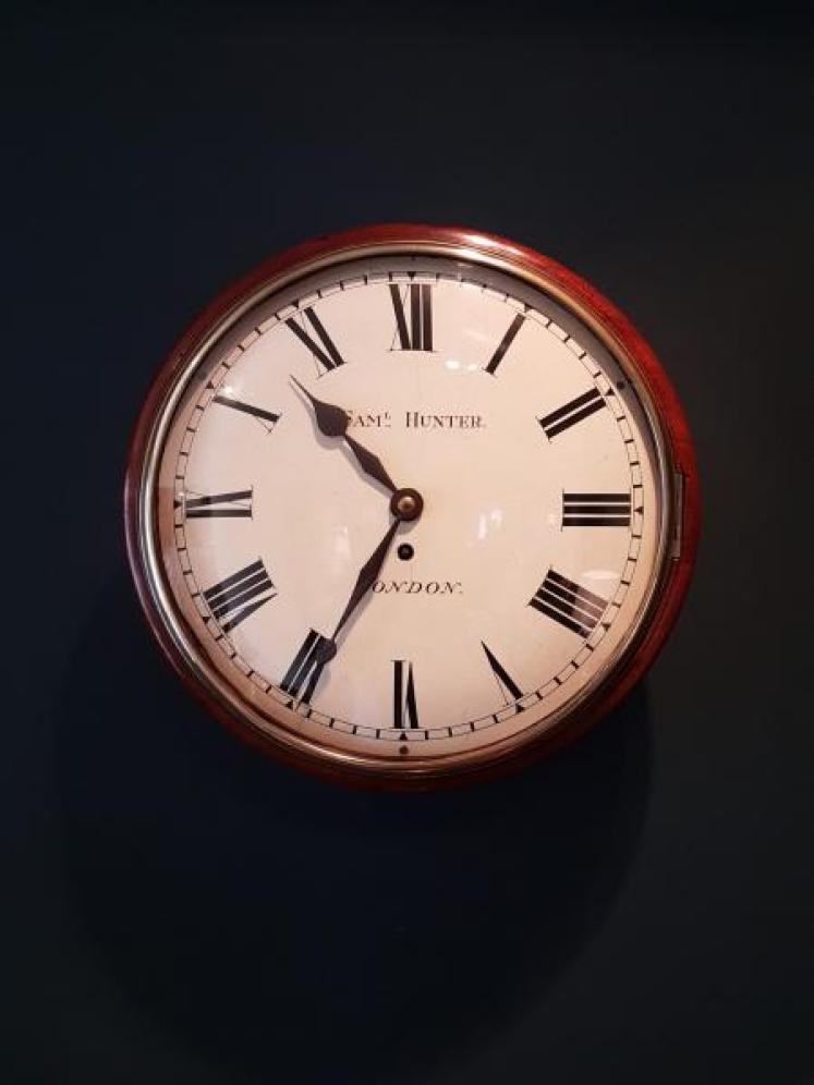 Early Victorian A Frame Fusee Dial Clock  - Image 1