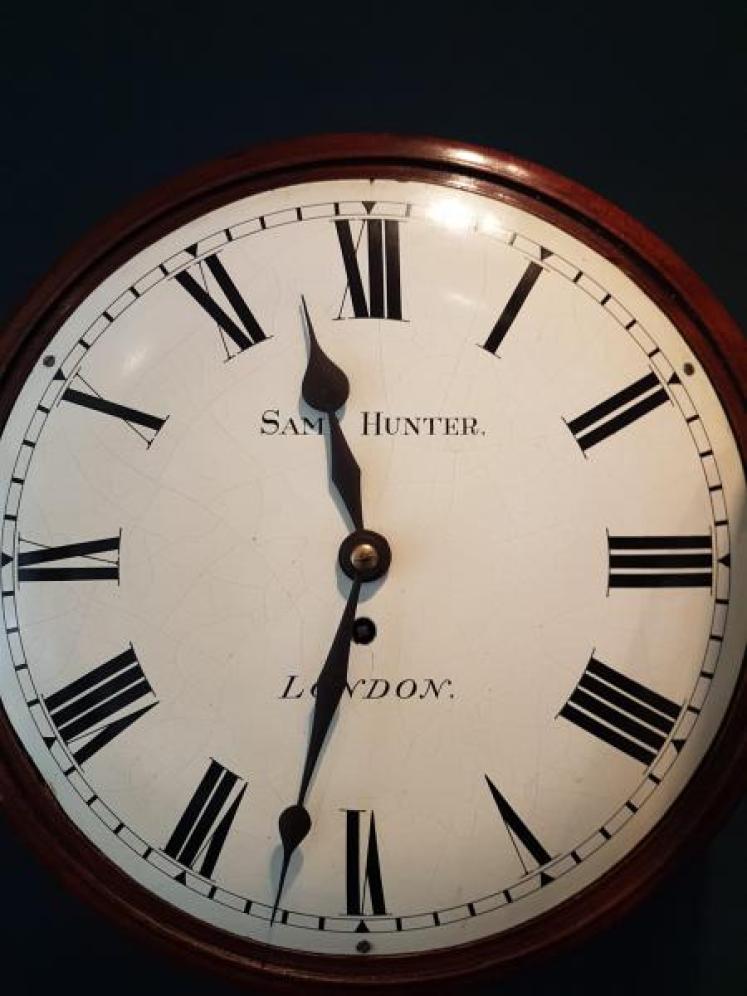 Early Victorian A Frame Fusee Dial Clock  - Image 2