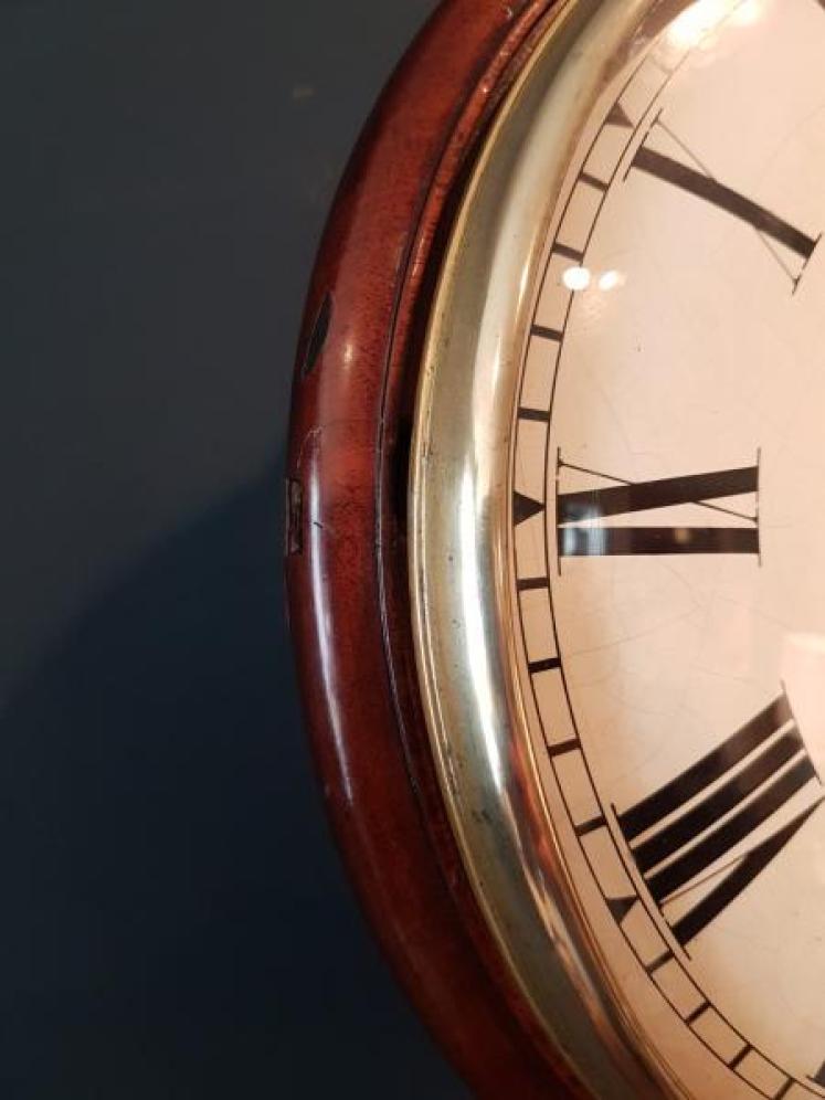 Early Victorian A Frame Fusee Dial Clock  - Image 5