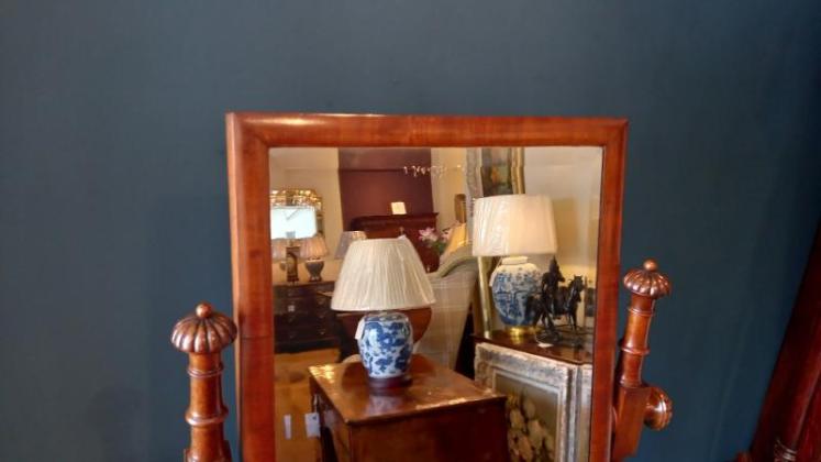 William IV Mahogany Cheval Mirror - Image 2
