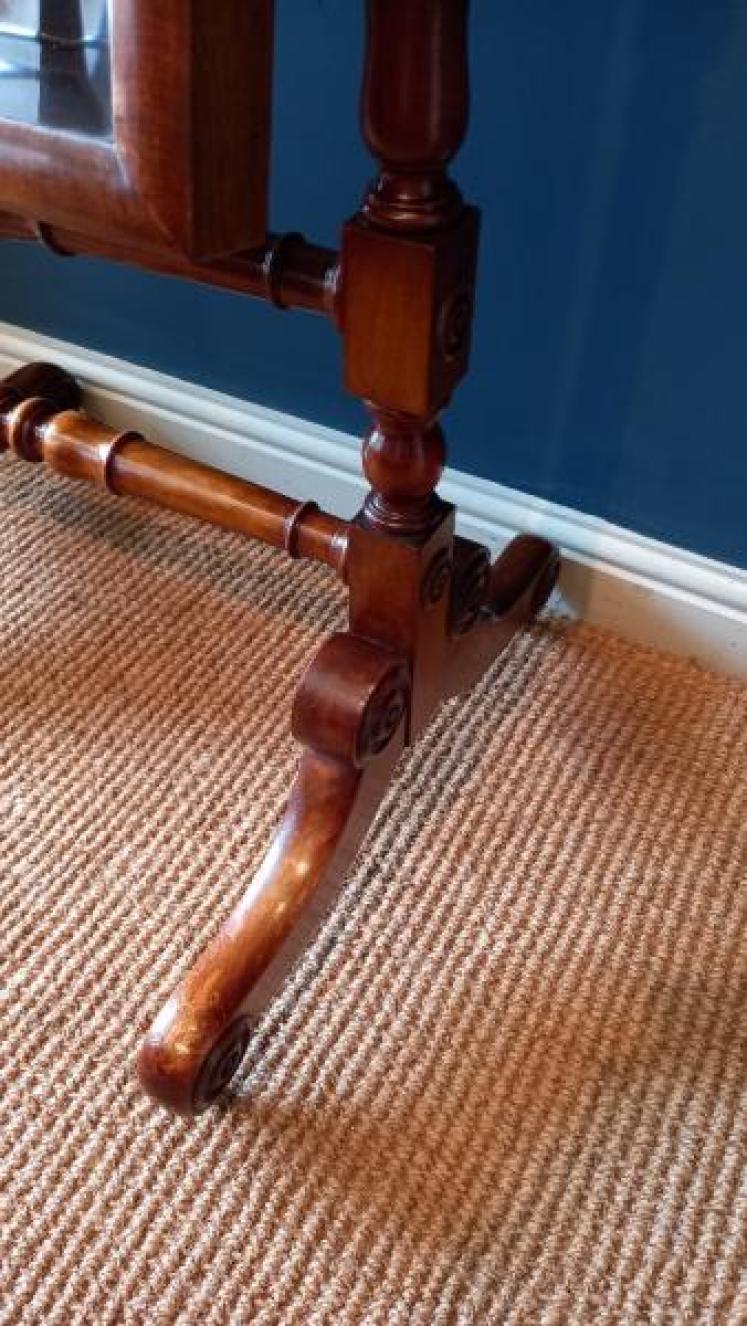 William IV Mahogany Cheval Mirror - Image 4
