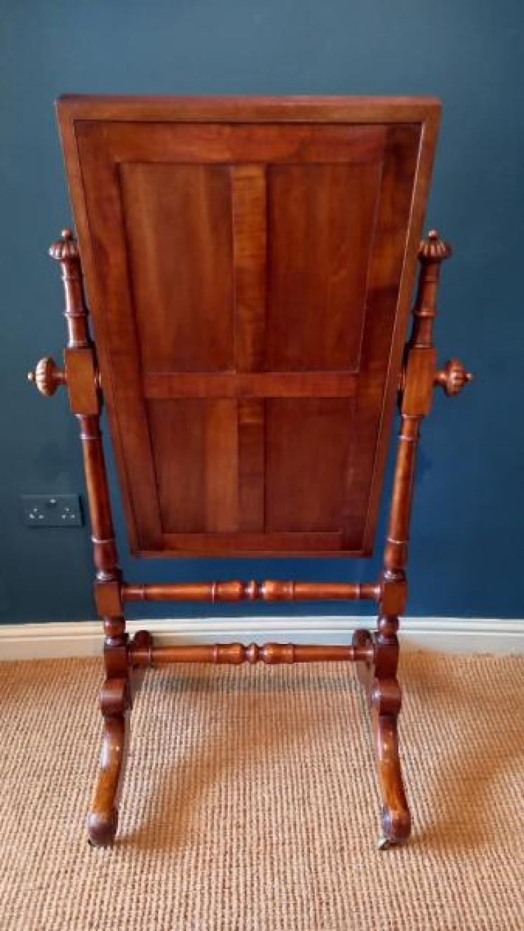 William IV Mahogany Cheval Mirror - Image 6
