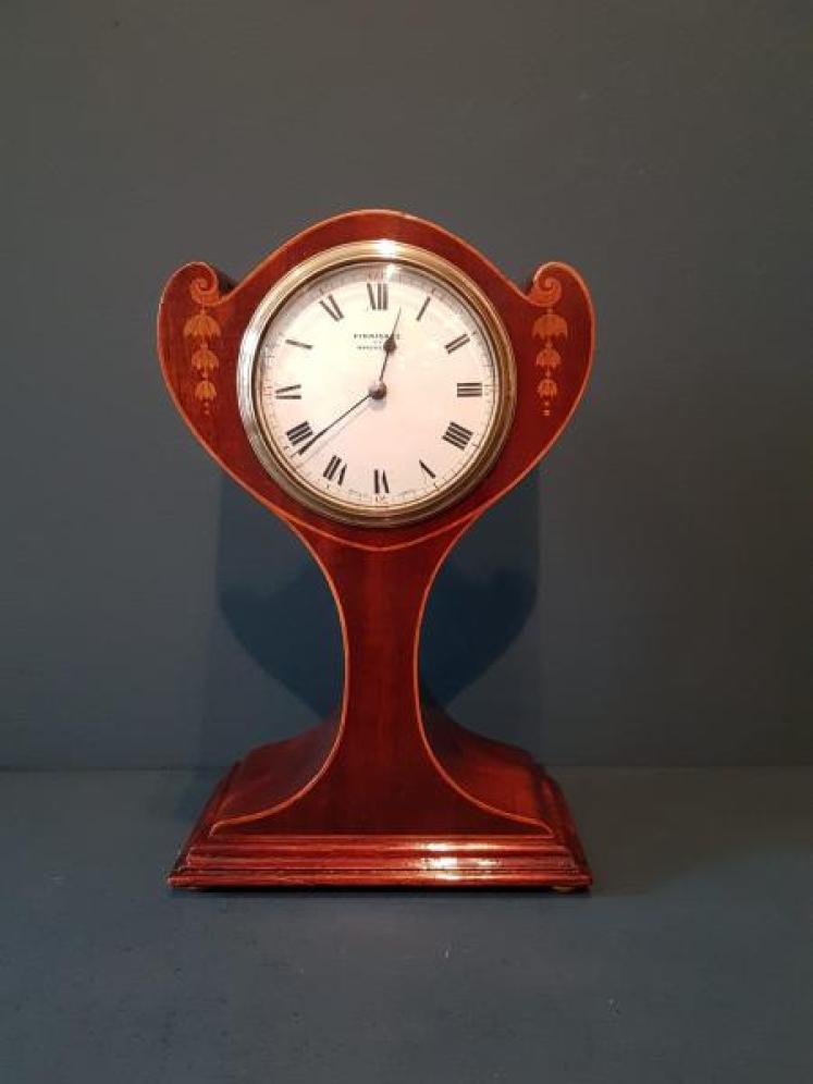 Fine Quality Edwardian Inlaid Mantel Clock - Image 1
