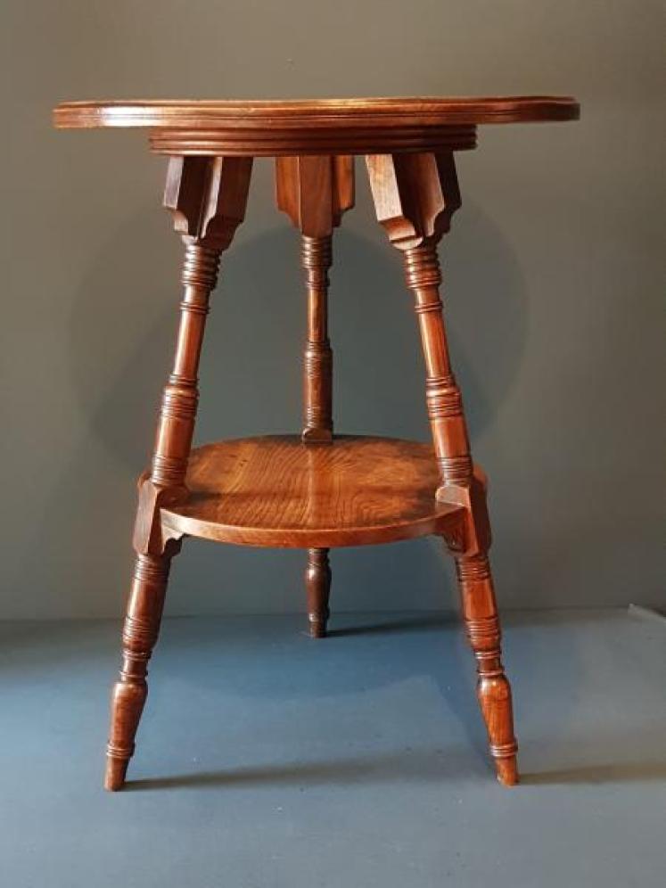 Early Victorian Elm Cricket Table - Image 6