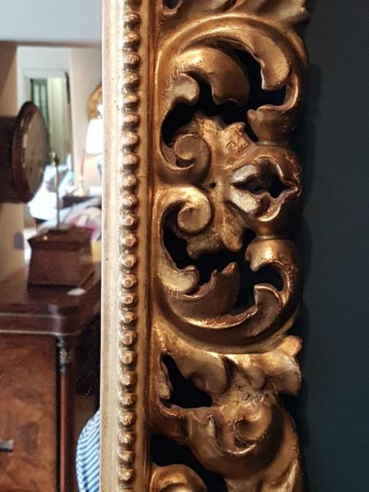 Victorian Timber Gilt Florentine Mirror  - Image 2