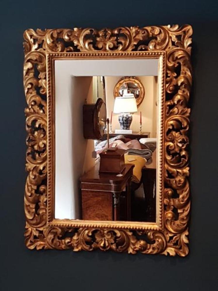 Victorian Timber Gilt Florentine Mirror  - Image 5