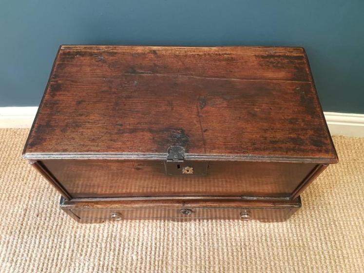 Georgian Oak Coffer Bach - Image 2
