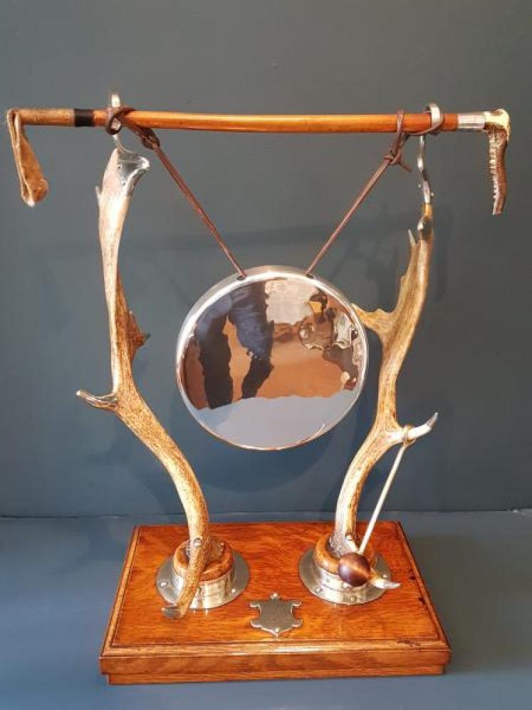 Victorian Country House Deer Antler Dinner Gong - Image 6