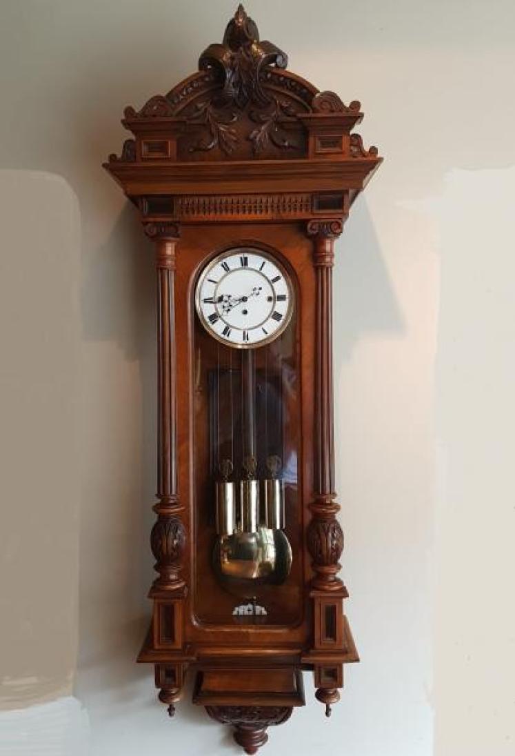Victorian Triple Weight Grand Sonnerie Vienna Clock - Image 1