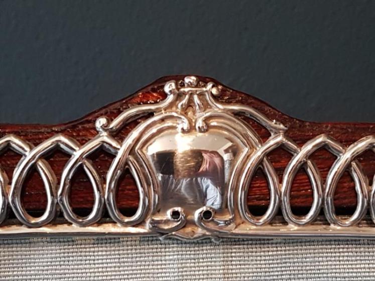 Superb Victorian Silver Wire Work Photo Frame - Image 6