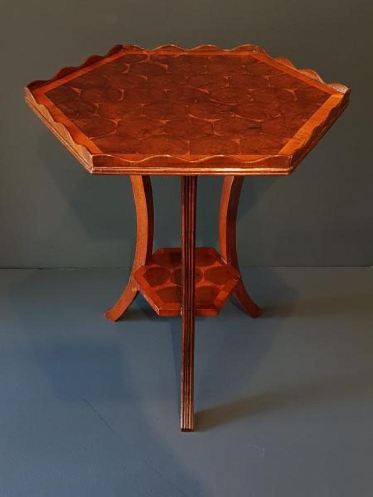Oyster Walnut Occasional Table By Charles Tozer - Image 2