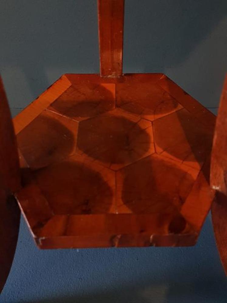 Oyster Walnut Occasional Table By Charles Tozer - Image 6
