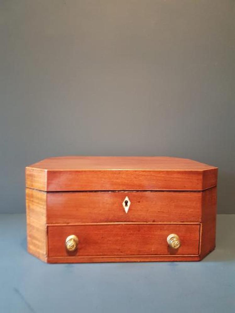 Regency Mahogany Sewing Box - Image 2