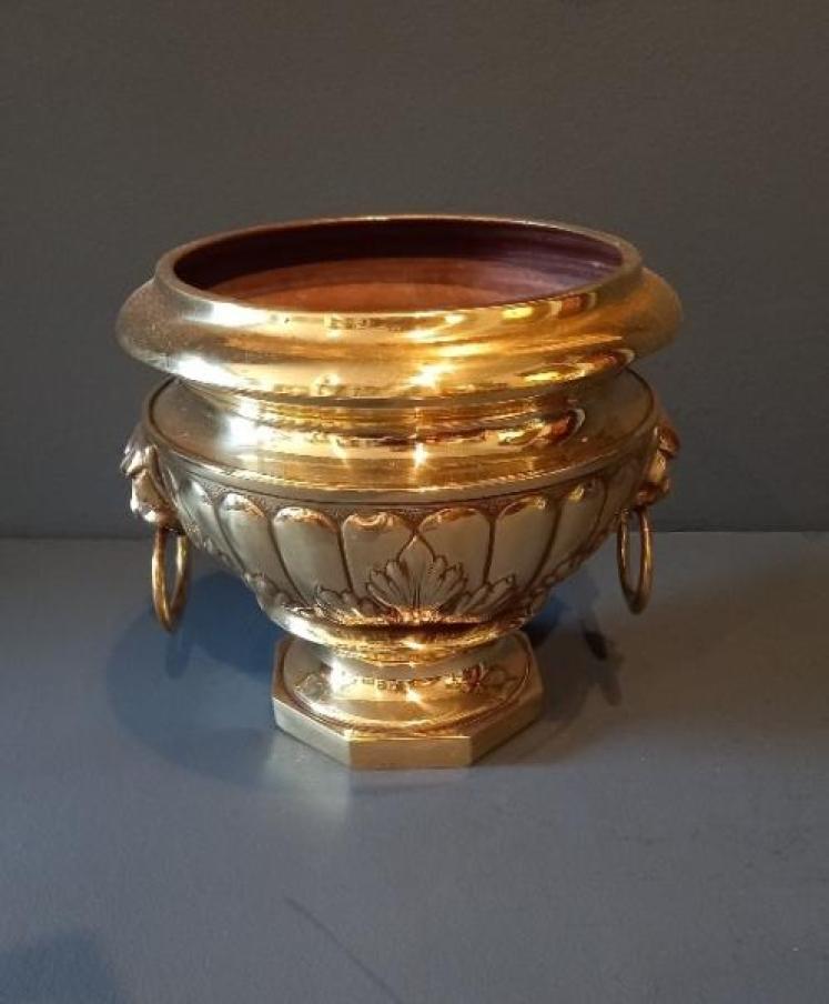 Superb Pair of Early Victorian Brass Jardinieres - Image 2