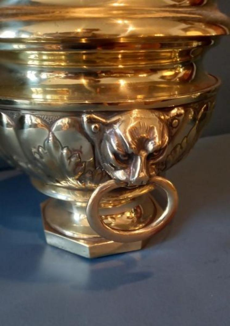 Superb Pair of Early Victorian Brass Jardinieres - Image 3