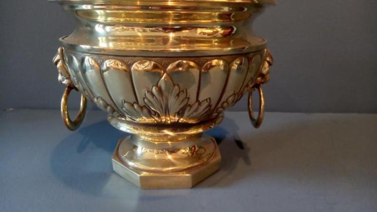 Superb Pair of Early Victorian Brass Jardinieres - Image 4