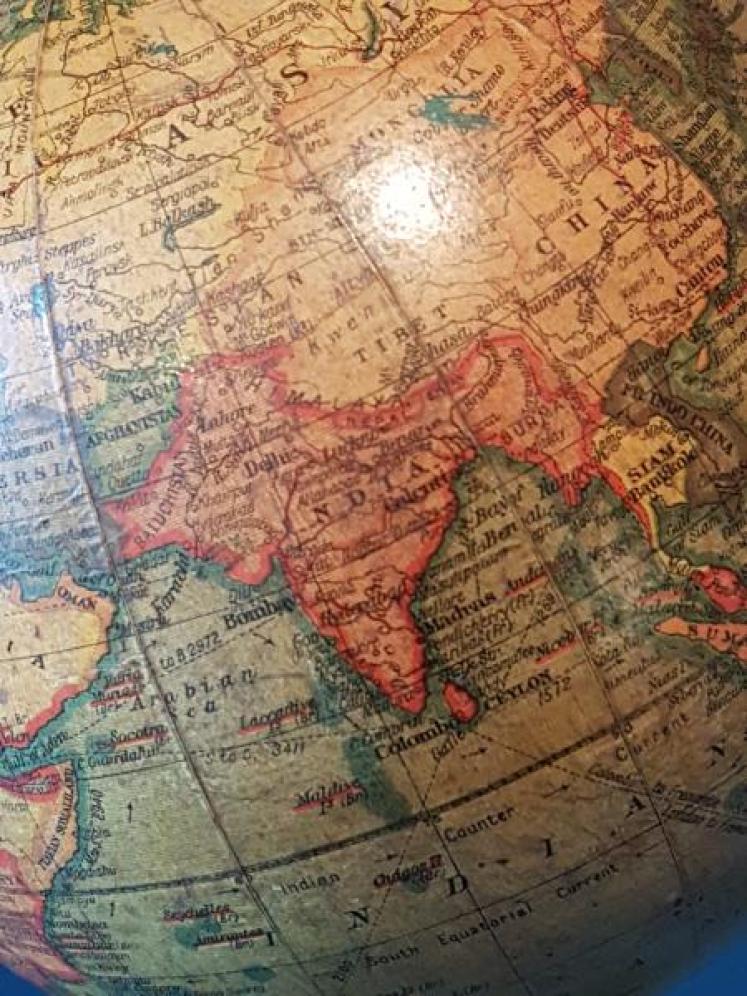 Geographia 6" Paper Mache Globe - Image 6