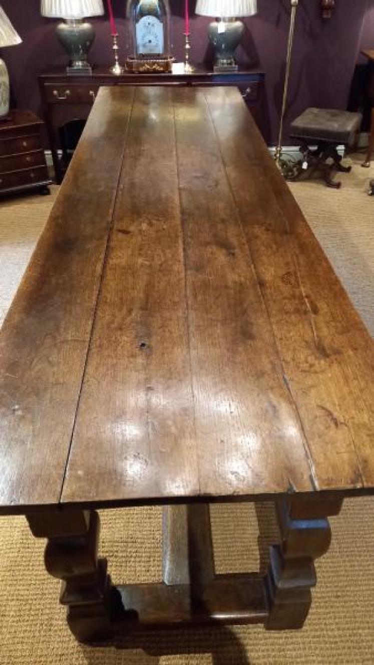 George II Period Oak 10 Seat Refectory Table - Image 4