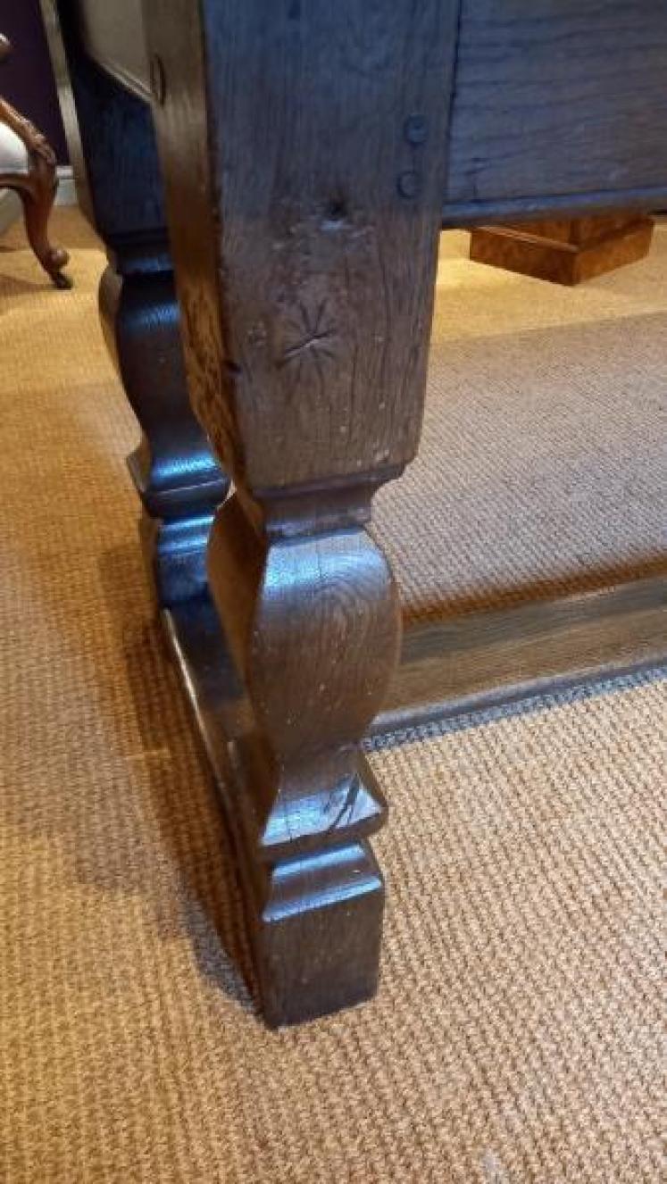 George II Period Oak 10 Seat Refectory Table - Image 5