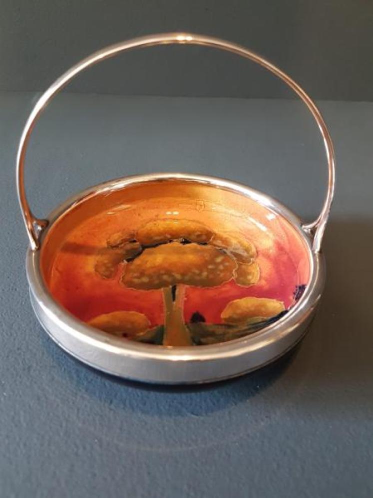 Moorcroft Eventide Silver Handle Dish - Image 1
