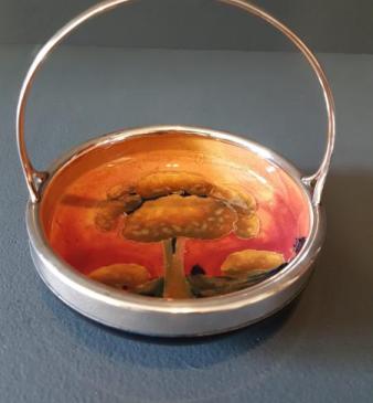 Moorcroft Eventide Silver Handle Dish