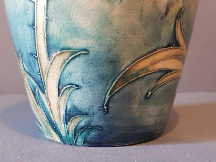Rare Moorcroft Big Poppy on Celandon Ground Vase - Image 3
