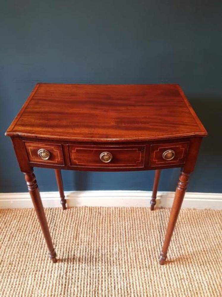 Quality Regency Mahogany Side Table - Image 7