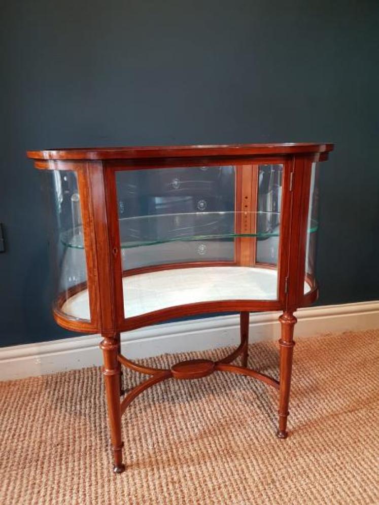 Fine Quality Edwardian Vitrine with Painted Decoration - Image 2